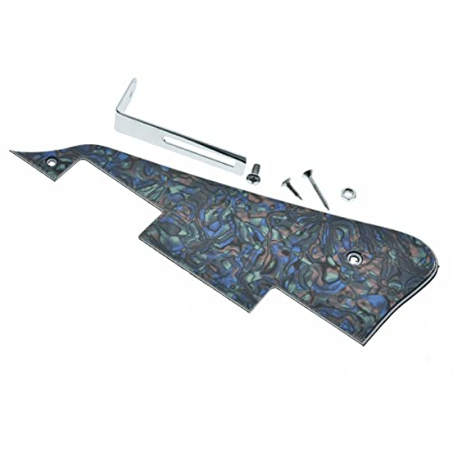 KAISH Abalone Pearl LP Gitarren-Pickguard mit Chromhalterung für Epiphone Les Paul