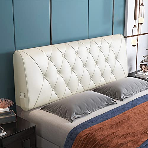 Leder Kopfteilkissen Wandkissen Keilkissen Einfarbig Lehne Lendenwirbelstütze Rückenlehne Gepolstert Abnehmbarer Bezug Für Mit/Ohne Kopfteil,A,No headboard 70.8/180cm