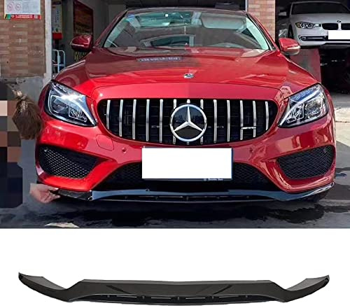 Labio Spoiler Frontal alerón para Mercedes Clase C W205 AMG 15-18 Negro