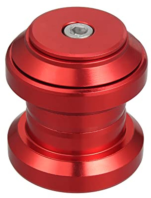 X AUTOHAUX 34mm 1-1/8 Threadless Bicycle Headset Combo Bike Threadless External Headset Sealed Cartridge Bearings MTB Road Headset with Top Cap Red