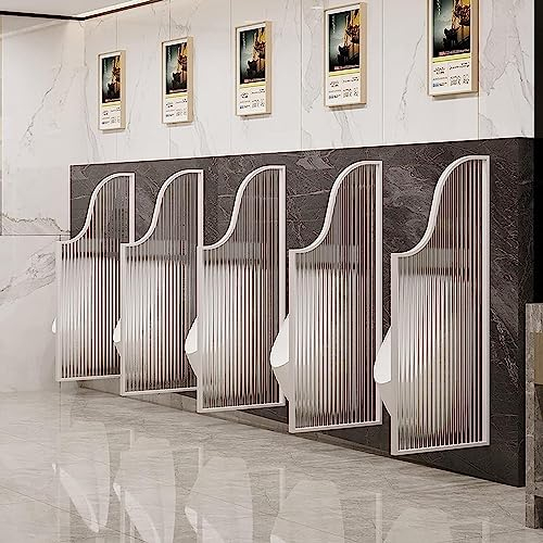SZITW Urinal-Trennwand-Schutzwand, wandmontierter Urinal-Sichtschutz für Männer, durchscheinende Glasscheiben, Trennwand-Schutzwand, multifunktionale Urinal-Schallwand für öffentliche Plätze, Schu