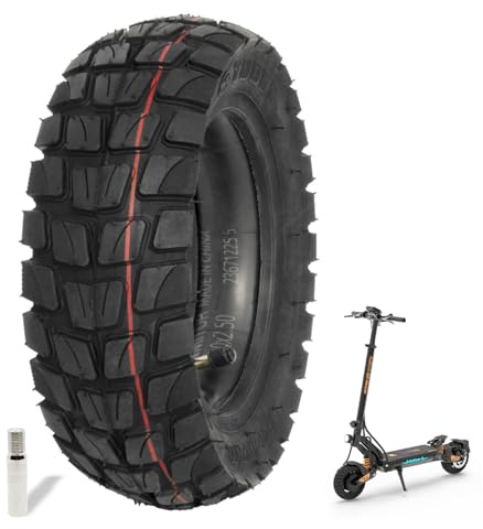 Reifen und Schlauch 255x80 für Dualtron Victor Luxury +, Kaabo Mantis 10 Mobygum Xenon-S - Speedtrott RX 2000 - Wegoboard Blaster Zero 10X und Kukirin G2 Master (Band+Röhre)