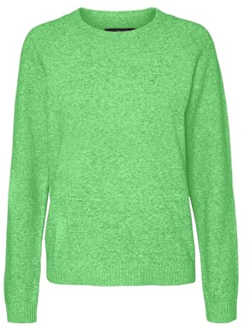 VERO MODA Vmdoffy LS O-Neck Blouse Ga Noos Pullover, Verde Estivo. Dettagli: Melange, S Donna