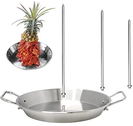 Soporte vertical para pinchos para barbacoa, soporte vertical para asador de barbacoa, accesorio para sartén, estante para barbacoa brasileña, soporte para brochetas de barbacoa de acero inoxidable,