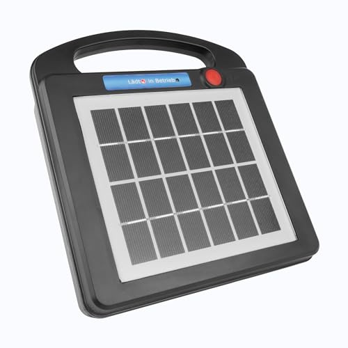 Weidezaungerät 12v Solar 12 Volt Elektrozaungerät 12V Elektrozaun Batterie, Weidezaungerät Solar Mini:1.8Km 75mJ ID6075