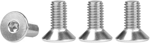 FOMGIIN Senkkopfschrauben Edelstahl M5x12mm, 50 Stück 304 Edelstahlschrauben Schrauben Senkkopf Din 7991 A2 V2A Innensechskant Senkschrauben, Senkschraube Vollgewinde Senkkopfschraube mit Metrischen