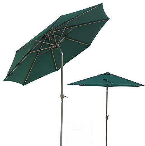 Gartenschirm, kippbarer Sonnenschirm, mit 8 stabilen Streben, wasserdichter Sonnenschutz-Sonnenschirm, ideal für den gewerblichen und privaten Gebrauch, Sonnenschutz gut