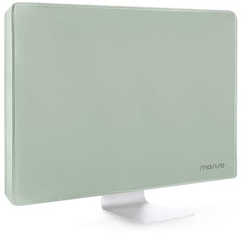 MOSISO Monitor Dust Cover 22, 23, 24, 25 inch Anti-Static Dustproof LCD/LED/HD Panel Case Computer Screen Protective Sleeve Compatible with iMac 24, 22-25 inch PC, Desktop and TV, Antique Green