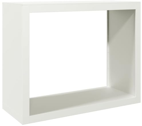 vidaXL Rastrelliera per Legna da Ardere Bianca 100x40x80 cm in Acciaio