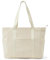 KALIDI Cord Tasche Damen Groß Shopper Cordtasche mit Reißverschluss Tote Bag Tasche Beige Handtasche FüR Uni Arbeit Schule