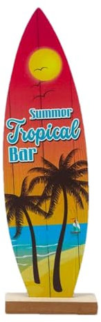 Surfbrett-Schild, Surfbrett-Mittelstücke für Tische - Tropische Bartisch-Mittelstücke | Multifunktionale Surfbrett Strandschilder, Sommer Holzschild, Surfbrett für Wand, , Wanddekoration, Ur