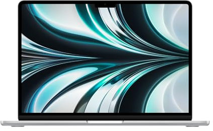 Apple MacBook Air 2022 con Chip Apple M2, CPU de 8 núcleos, GPU de 10 núcleos (13 Pulgadas, 8 GB de RAM, 512 GB de Almacenamiento SSD) (QWERTY español) Plateado (Reacondicionado)