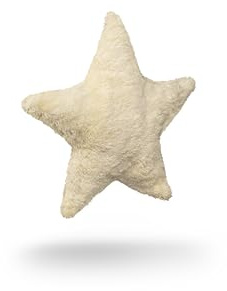 Senger Naturwelt Petit coussin douillet en forme d'étoile, vanille - Compagnon douillet, convient à partir de 3 mois - Peluche certifiée GOTS avec coussin chauffant amovible pour chauffer ou refroidir