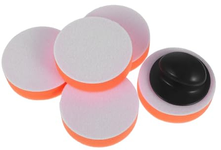 Cabilock Tampone Lucidante in Spugna per Auto con Impugnatura Ergonomica Kit Tamponi per Manuale Applicatore Cera Professionale