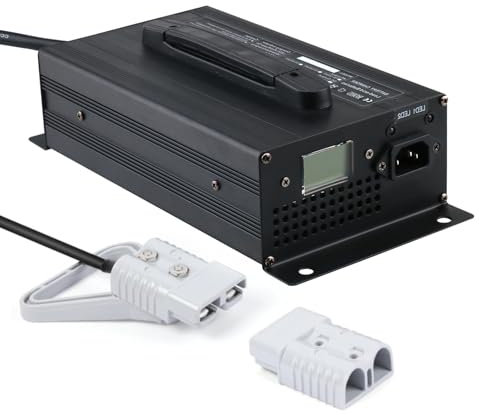 HYDTGZ Chargeurs de Batteries Plomb Acide 48 V 20 A pour Chariot Élévateur avec Prise Anderson pour Chariot Élévateur, Transpalette, Autolaveuse et Voiturette de Golf,A,175A