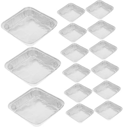 Healifty 30 pezzi Teglie da Forno Alluminio Usa e Getta da Pani da per Torte e Pane Vassoi per Cucina con Distribuzione Uniforme Del Calore per Uso e Professionale