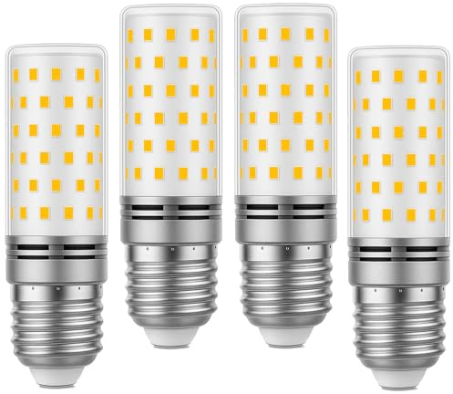 Ugvmn E27 LED Glühbirne 10W Leuchtmittel E27 Warmweiss 3000K Ersetzt 180W Glühlampe Birne E 27 Maiskolben 1800LM Hell Mais Lampe AC 230V Kein Stroboskopeffekt LED Birnen，4er-Pack