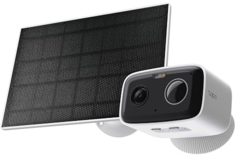 Tapo Kit de Caméra de Surveillance WiFi extérieure Full HD, Batterie 5200 mAh, jusqu'à 180 Jours d'autonomie, Vision Nocturne Couleur, détection de Personne, Alarme sonore et Lumineuse, IP65 C400 KIT