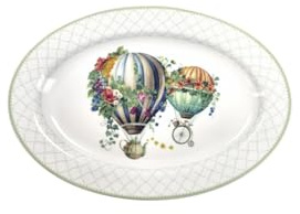 BRANDANI 51836 Vassoio Wonderland in New Bone China 35×24 cm