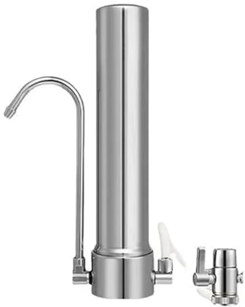 Sistema de filtrado agua encimera con grifo acero inoxidable for descalcificación la cocina Reemplazo filtro varilla carbón cerámico(Carbon rod filter)