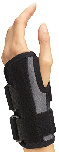 Champion Wrist Splint, Universal Fit, Maximum Support, Airmesh Fabric, Black, Large (Left Hand)