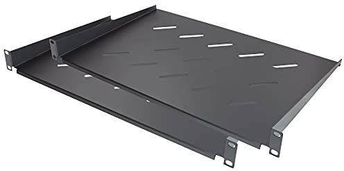 Good Connections GC-N0089 Fachboden 1HE Einbautiefe, 300 mm/48,26 cm (19 Zoll) Tiefschwarz