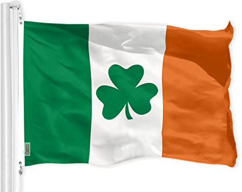G128 bandera de irlanda (trébol) | 3x5 pies | impreso - / exterior, la calidad del poliester, arandelas de latón interiores