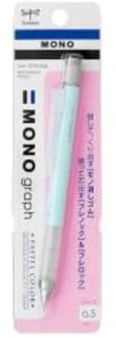 Tombow Druckbleistift, Monograph, Pastellfarbe, 0,5 mm, Eisblau (DPA-136A)
