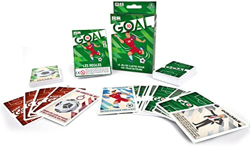 Giochi Preziosi Goal 10, Jeu de Cartes pour la Famille et Les Amis sur Le Football, 2 à 5 Joueurs, 65 Cartes, Jeux de société dès 7 Ans, DEC01