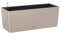 Lechuza BALCONERA Color 50 Selbstbewässernder Pflanzkübel aus Kunststoff, für Innen- und Außenbereich, Pflanzkübel, Tisch und Fensterkasten mit Ablaufloch, H19 x L50 x B19 cm, Sandbraun