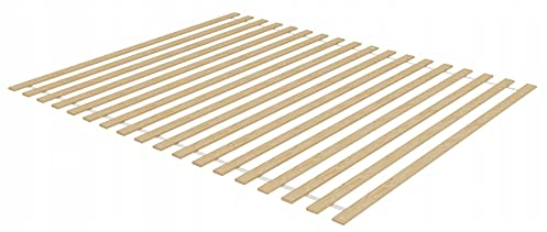 BDW Holztech Rollrost 350 kg - Hochwertiger extra starker Lattenrost aus heimischen Wäldern- 120x200cm - Rolllattenrost unbehandelt für Ihren gesunden Schlaf