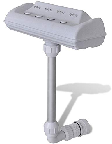 Gecheer LED Pool Springbrunnen Schwimmbad Brunnen 310 x 430 mm mit LED Wasserfontäne Fontaine Wasserfall Poollicht