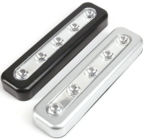 JKG® LED Push Light Bar - Self Adhesive LED Push Light | Battery Powered Tap Night Light | Super Bright | Stick On Battery Indoor & Outdoor | Home Wall, Garden, Closets, Counter Touch