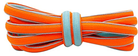 Chlikeyi Lacet coloré lacet élastique bicolore demi-cercle ovale lacet pour enfants corde élastique
