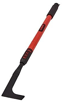 Optimal Products Extending Handle Telescopic Garden Patio Groove Edging Hand Tool Weeder Stainless Steel Weed Remover, Red
