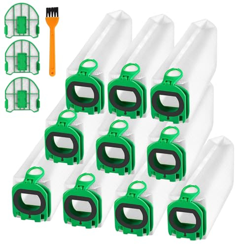 Etievort 10 Stück Staubsaugerbeutel für Vorwerk Kobold VB100 FP100 | Beutel Filtertüten für Kobold VB100 Akku-Staubsauger, Filtertüten Ersatz Staubbeutel für Kobold VB100 Akku-Staubsauger Beutel
