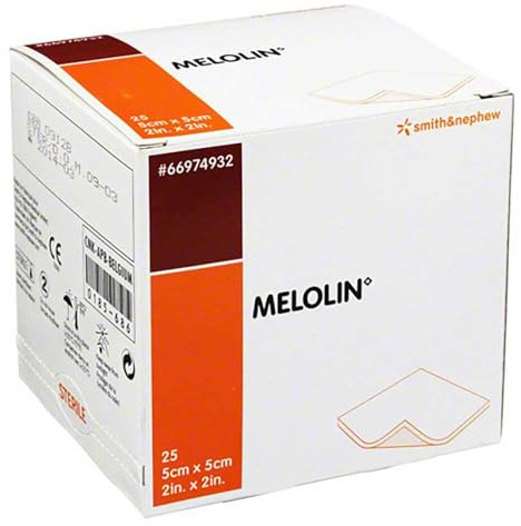 MELOLIN 5x5 cm Wundauflagen steril 25 St