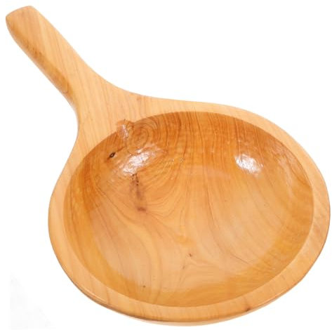 IWOWHERO Cucharón De Baño De Madera Pala para Agua De Restaurante Cuchara De Agua Portátil para Sauna
