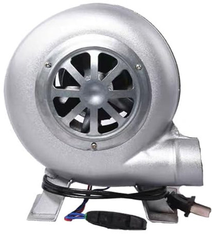 Soplador De Aire Eléctrico Centrífugo - Turbina Soplador De Castillos Hinchables, Parrilla del Encendedor del Carbón De La Fan, Excitador De Llama De Arranque De Fuego De Parrilla(60W)