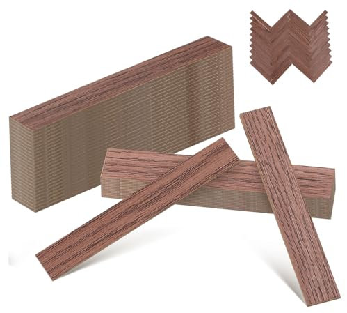 PartyKindom Self-adhesive Doll House Miniature Flooring Realistic Wooden Tiles for Diy Dollhouse Decor