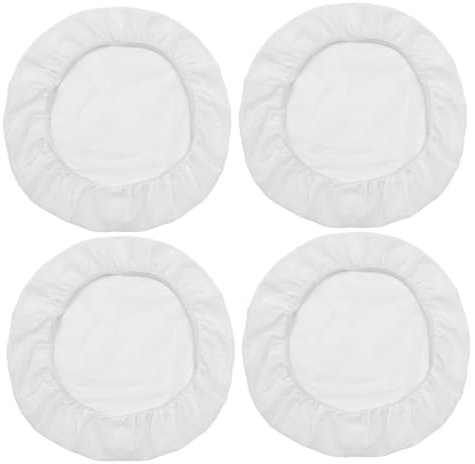 BESTYASH 4 Stück-pack Elastische Baumwoll Netzhauben Wiederverwendbare Weiße Haarnetze Für Gastronomiepersonal Küchen Und Bäckerhauben Atmungsaktiv Für Lebensmittelverarbeitung Und Schlaf