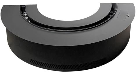 Lizhuzhuzs28 Decorativa Chimenea eléctrica semicircular, Chimenea atomizadora empotrada en Arco, Chimenea Decorativa Moderna de Vapor de Agua Chimenea eléctrica Efecto Llama(50cm)