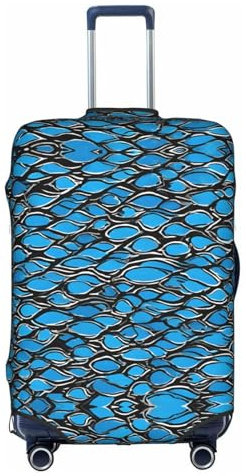 GQSZCYHLKL Housse de protection élégante avec motif écailles de poisson argenté avec impression double face, design élastique pour un ajustement sûr et une protection contre les rayures, blanc, L
