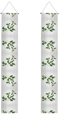 Weißes, natürliches grünes Zweig-Druck, Veranda-Banner für Thanksgiving, Indoor-Banner für Haustür, für alle Feiern