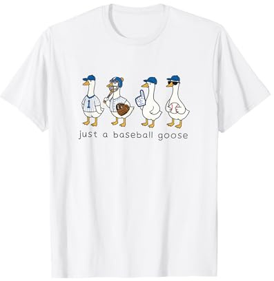 Solo un'oca da Baseball, la Vita è Migliore con Le oche nella Tua Squadra Maglietta