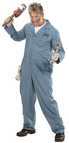 W WIDMANN MILANO Party Fashion - Disfraz de mecánico | Mono con estilo de fontanero y soldador para Halloween, Carnaval y fiestas temáticas