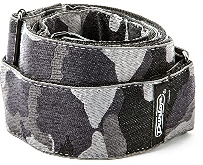 Jim Dunlop Gitarrengurt Jacquard Camouflage Blau