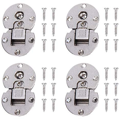 4 Stück/Set Scharniere mit runder Kante, 90-Grad-Klappscharniere Verdeckte Scharniere für Klapptische 6,5 x 4 x 1,2 cm,Türscharniere/Scharniere