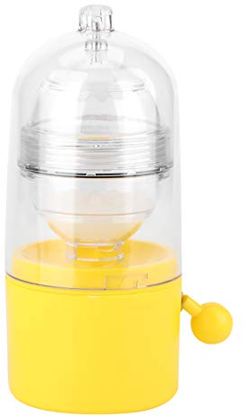 Alvinlite Egg Scrambler Shaker, Eigelb-Weiß-Separator Hand-Pull-Typ-Eiweiß-Eigelb-Schneebesen-Mischer zur Herstellung von hartgekochten goldenen Eiern