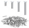 KINBOM 120pcs Wall Plate Screws, 4 Length Sizes 6-32 Thread, White, Carbon Steel, Premium Quality, Slotted Oval Head, Suitable for Homes & Offices